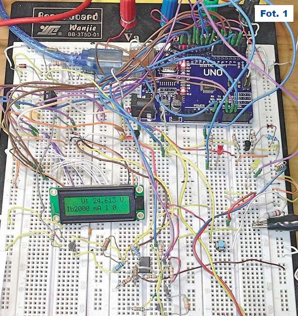 Fot.1 Panel Pomiarowy z zastosowaniem Arduino UNO