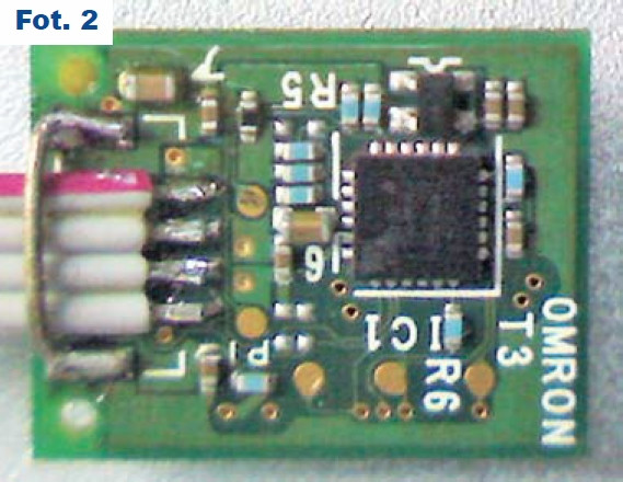 Fot.2 Kable przylutowane bezpośrednio do czujnika