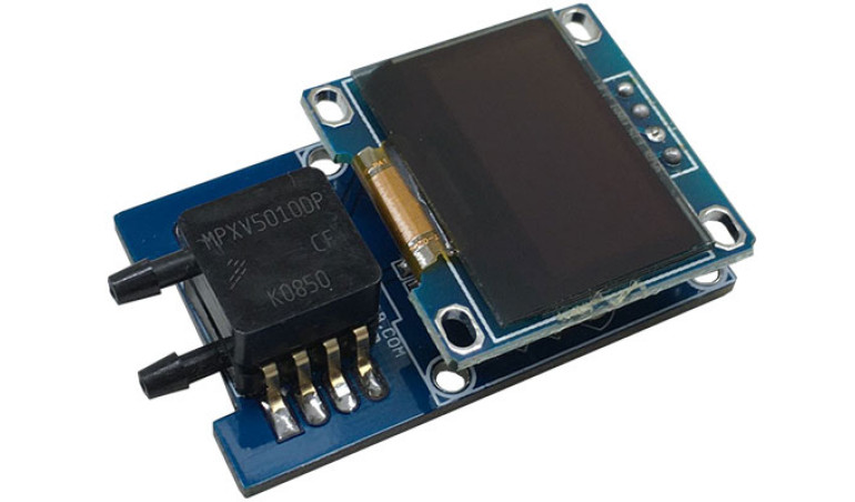 Cyfrowy manometr 0 do 10kPa (0 do 1,75 psi) z wyświetlaczem OLED