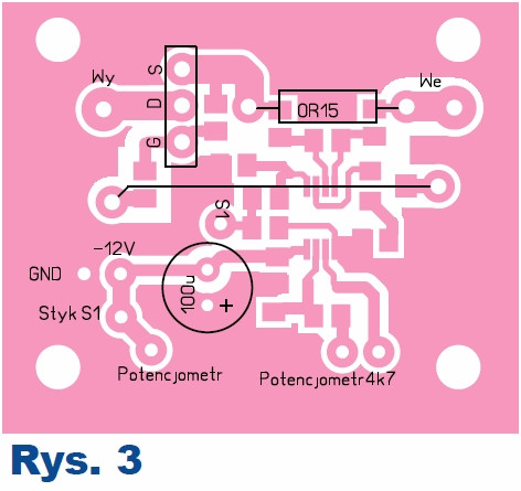 Rys.3 Schemat montażowy - bezpiecznik elektroniczny