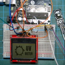 Miernik UV Arduino wykorzystujący czujnik ultrafioletu UV30A