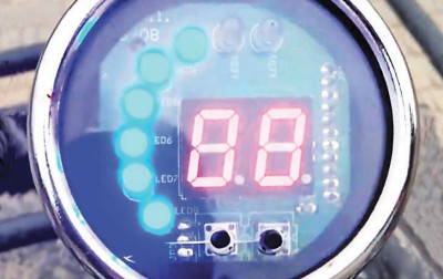 ATV rpm & speedmeter do quada - cyfrowy prędkościomierz i LED-owy obrotomierz (DIY)