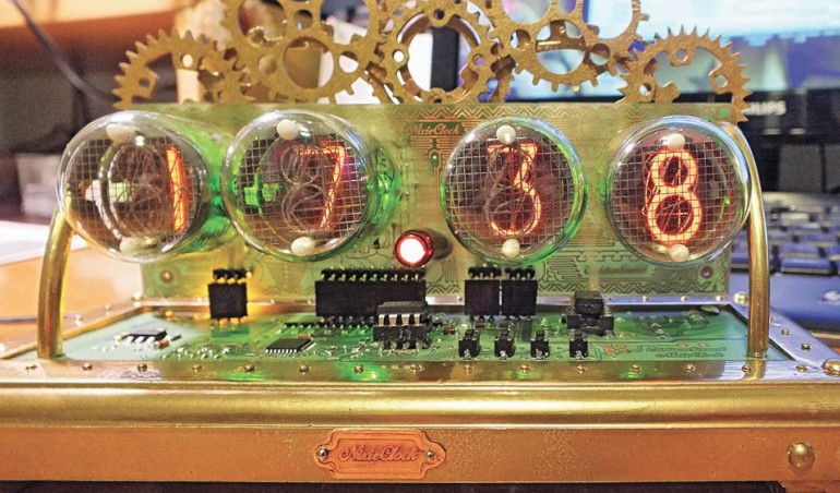 Budowa Steampunkowych zegarów Nixie IN12B oraz IN4 (schematy i montaż)