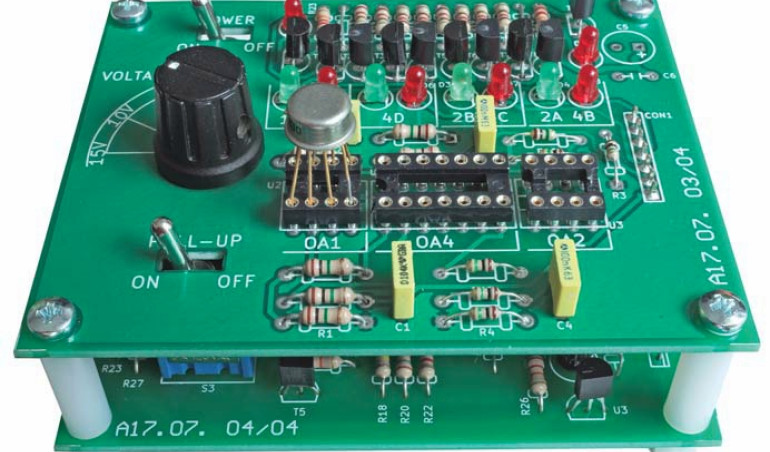 Budowa testera wzmacniaczy operacyjnych - opis, montaż, schematy