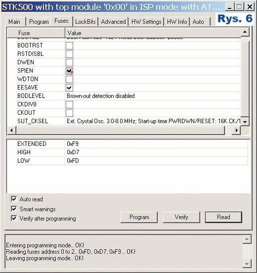 Rys.6 Infinity - moduł sterowania oświetleniem (zestaw konfiguracji FUSE)