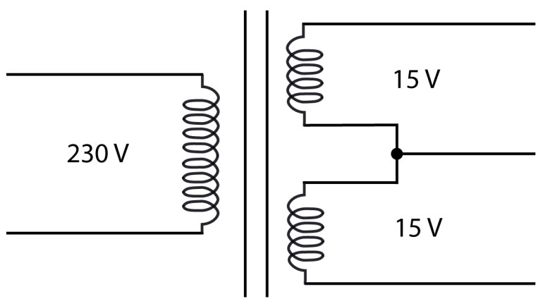 Rysunek 5. Sposób podłączenia transformatora sieciowego