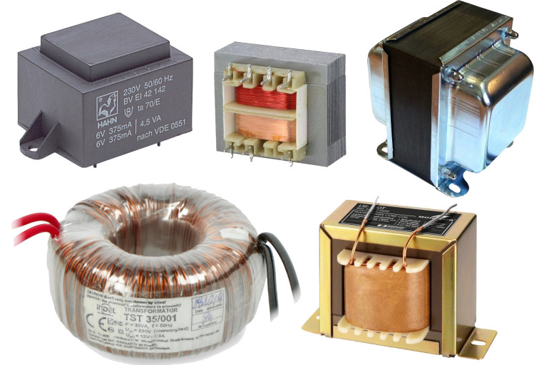 Kilka różnych wersji transformatorów