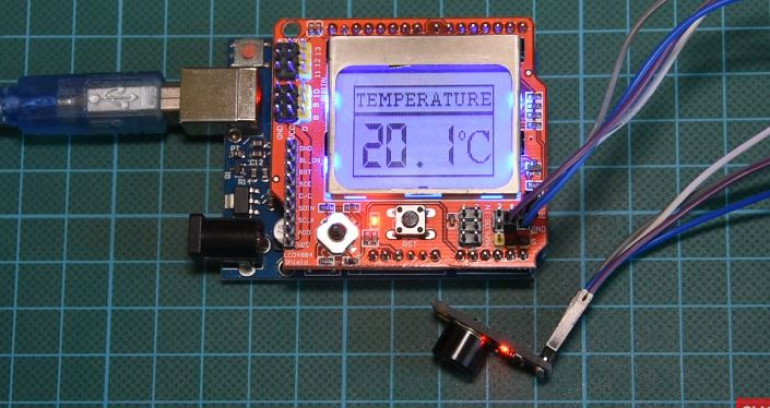 Termometr na podczerwień z Arduino i czujnikiem temperatury MLX90614