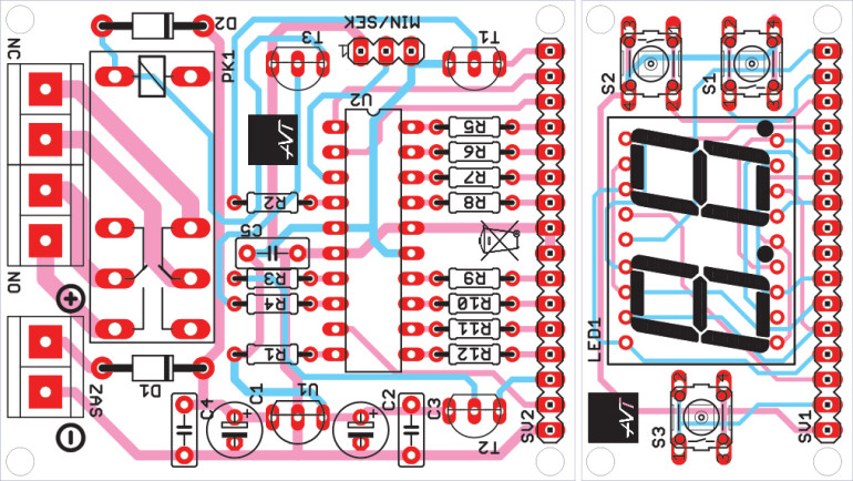 Schemat montażowy timera