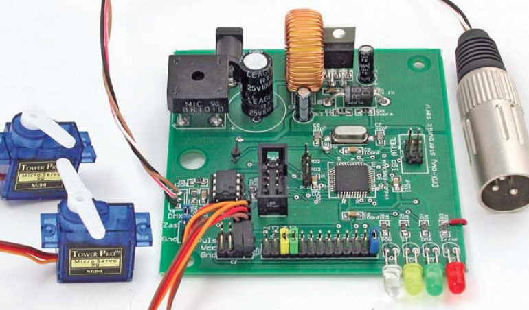 Serwomechanizm DMX - oddzielny kanał transmisyjny do sterowania analogowym serwomechanizmem modelarskim