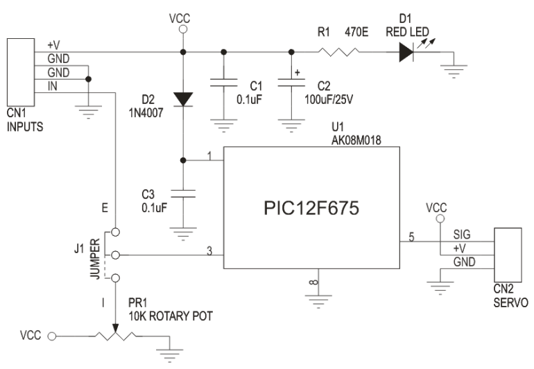 Schemat elektryczny sterownika