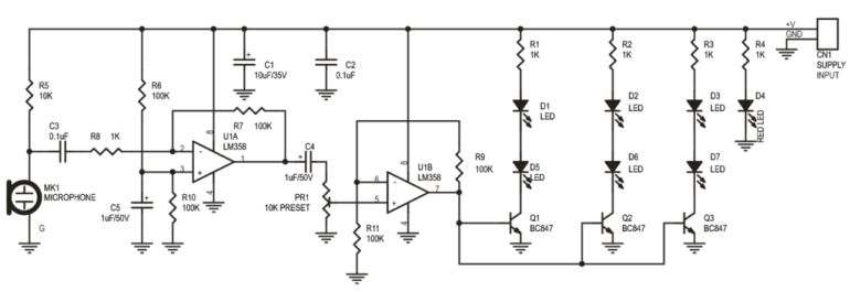 Schemat elektryczny efektu