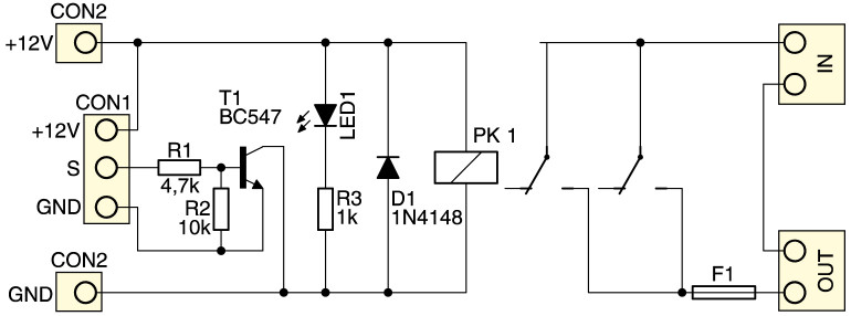 Rysunek 1. Schemat elektryczny modułu wykonawczego
