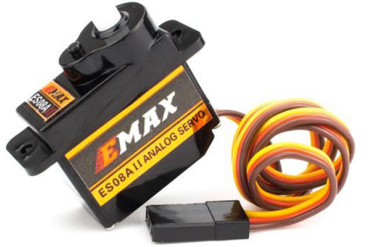 Analogowy mikroserwomechanizm ES08A II firmy EMAX o różnych zastosowaniach