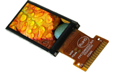 Kompaktowy wyświetlacz kolorowy LCD EA TFT009-81AINN od firmy ELECTRONIC ASSEMBLY zawierający matrycę IPS