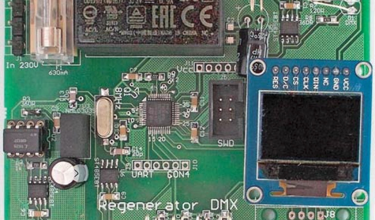 Jak zbudować regenerator sygnału DMX? - schematy, opis i montaż