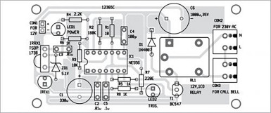 Rysunek 6. Układ elementów na płytce drukowanej