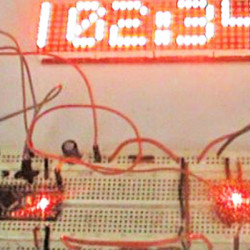 Zegar oparty na GPS z wyświetlaczem Dot Matrix