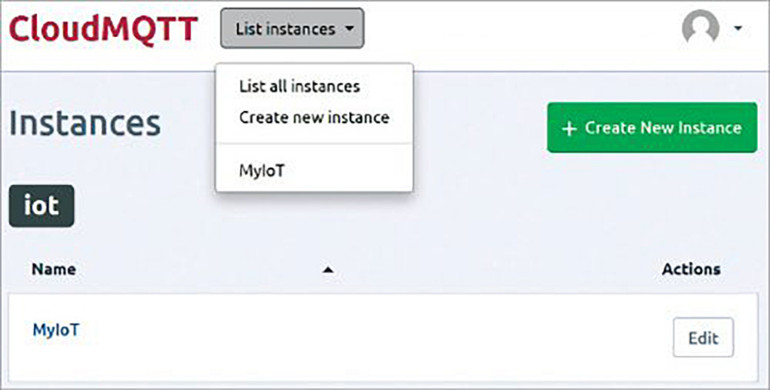 Rysunek 2. Tworzenie wolnej instancji na CloudMQTT