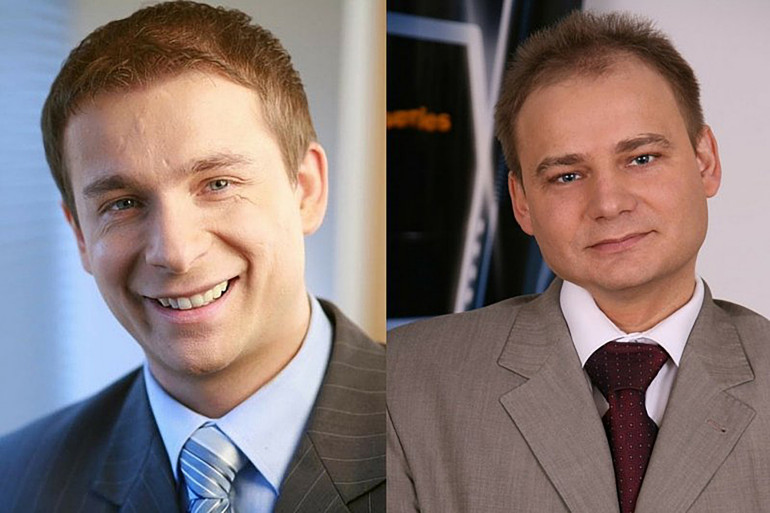 Założyciele firmy Komputronik (od lewej): Wojciech i Krzysztof Buczkowscy