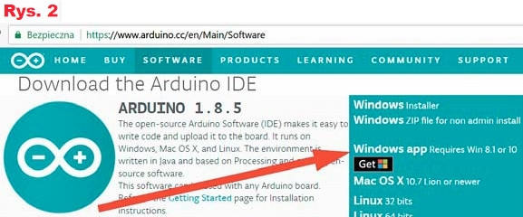 Rys.2 Download Arduino IDE
