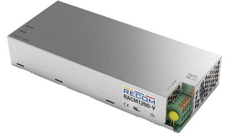 Seria bezwentylatorowych zasilaczy małej mocy RACM1200-V od firmy RECOM
