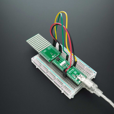 Przykład użycia modułu 10×10 RGB Click
