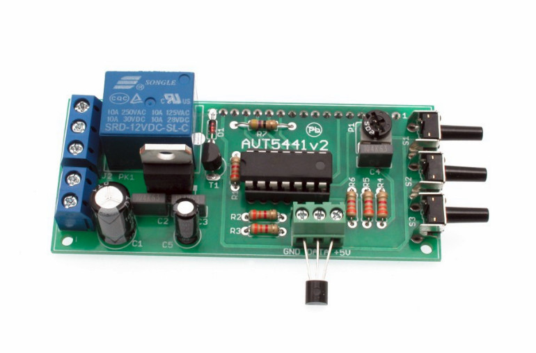 Cyfrowy termostat - zdjęcie płytki