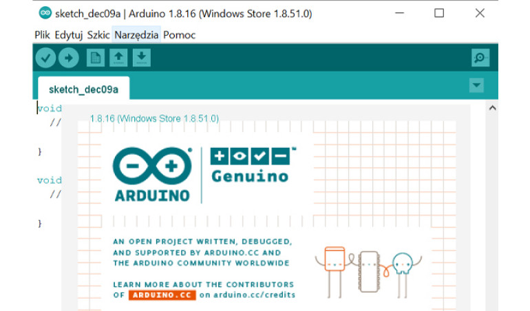 Rozpoczęcie pracy z oprogramowaniem Arduino