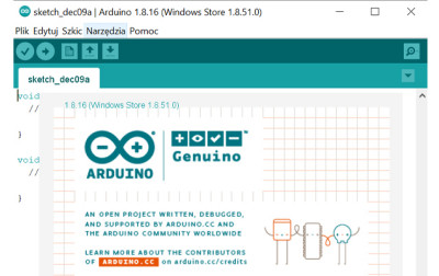 Rozpoczęcie pracy z oprogramowaniem Arduino