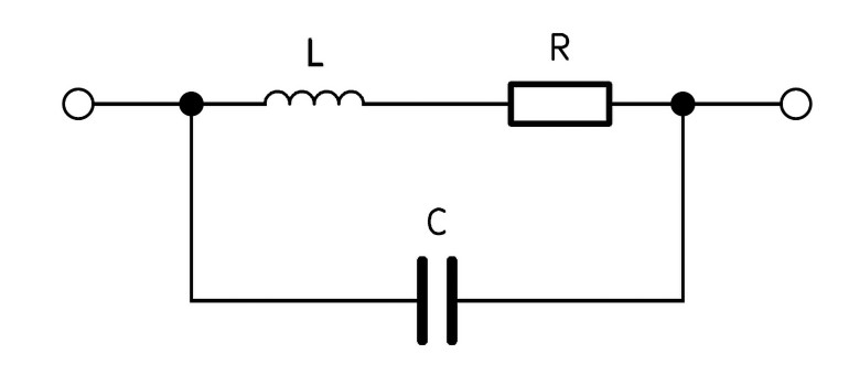 Rysunek 2. Model zastępczy elementu indukcyjnego