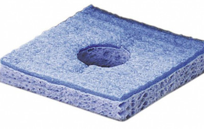 Niebieska, wiskozowa gąbka 003B firmy Ersa Elektrik do dokładnego oczyszczania końcówek lutownic