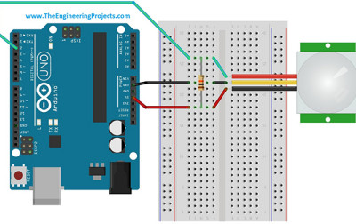 Łączenie czujnika PIR z Arduino