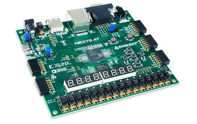 Praktyczny w obsłudze zestaw Nexys A7-100T firmy Digilent z układem FPGA rodziny Artix-7 o oznaczeniu XC7A100T-1CSG324