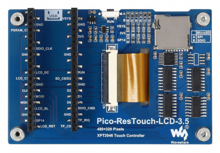 Wyświetlacz Pico-ResTouch-LCD-3.5