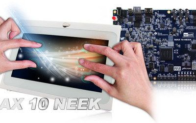 Wysokich możliwości zestaw MAX 10 NEEK firmy Terasic zawierający moduł dotykowego wyświetlacza