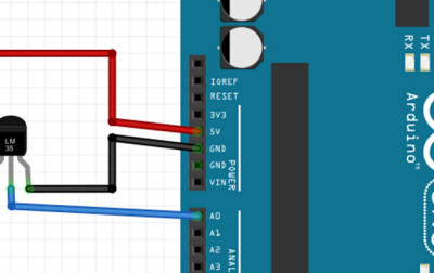 Łączenie LM35 z Arduino w Proteusie