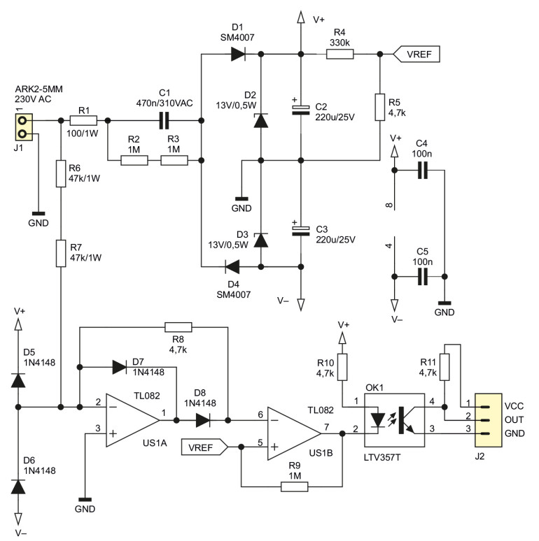 Rysunek 1. Schemat ideowy detektora