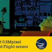 Kompaktowy czujnik FlightSense VD55H1 firmy STMicroelectronics do trójwymiarowego obrazowania przestrzeni