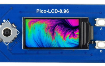Niezwykle mały wyświetlacz Pico-LCD-0.96 firmy Waveshare dla zestawu Raspberry Pi Pico