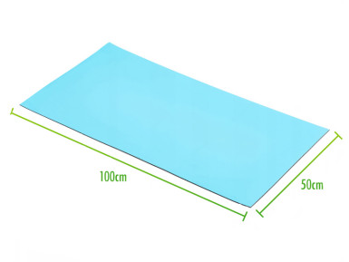 Wymiary prostokątnej, antystatycznej maty serwisowej DF96-133E7