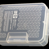Przezroczyste, designerskie pudełko «Pirate-brand Plastic Loot Box - Small» (PIM443) firmy Pimoroni