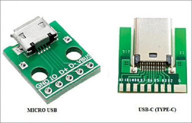 Fotografia 4. Rodzaje płytek prototypowych USB