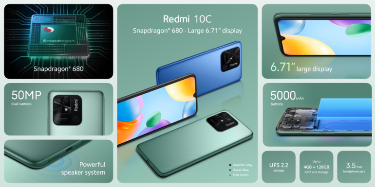Najważniejsze możliwości smartfona Redmi 10C