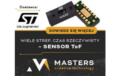 Firma Masters prezentuje czujnik odległości z szerokim polem detekcji: VL53L5CX