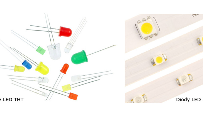 Diody LED - napięcie diod o różnych kolorach