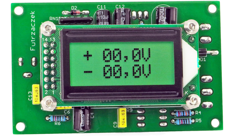 Miernik napięcia dodatniego i ujemnego
