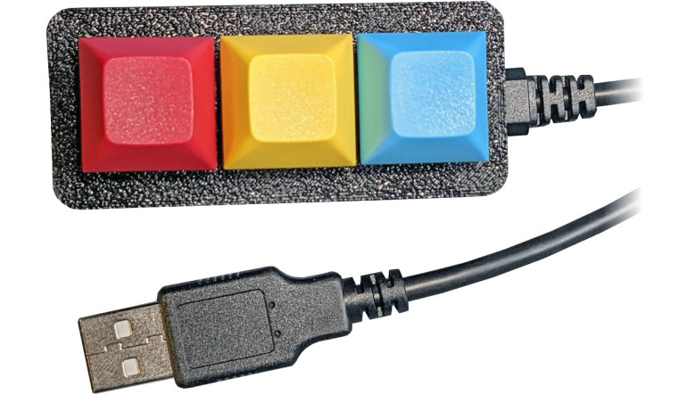 Miniaturowa klawiatura z zaprogramowanymi makrami