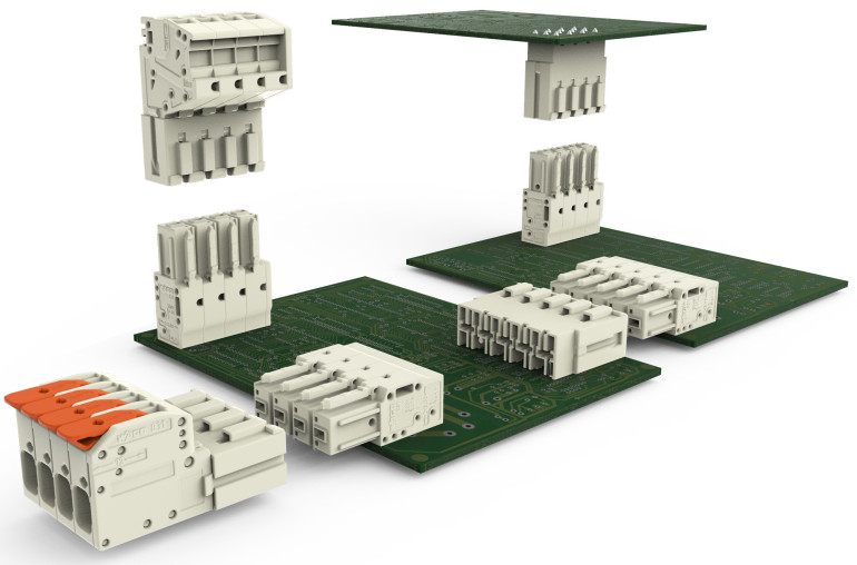 Fotografia 1. Wielowtyki do PCB w różnych konfiguracjach