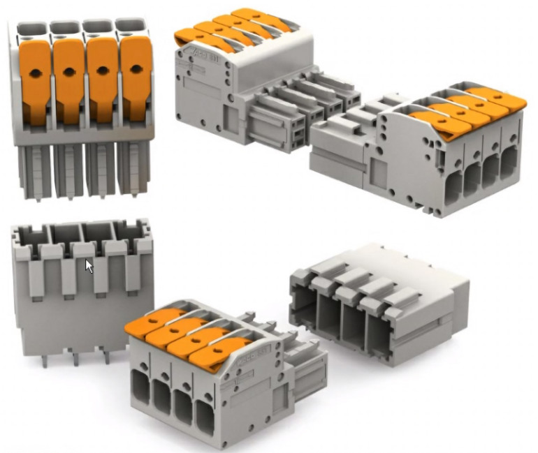 Fotografia 3. Wielowtyki stosowane do łączenia modułów lub tworzenia okablowania strukturalnego